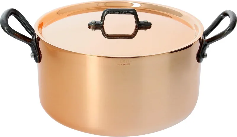 Prima Matera Kookpot, Gietijzeren Handvaten - Ø 20cm - 90% Koper - 10% de de Buyer en Rvs – photo produit