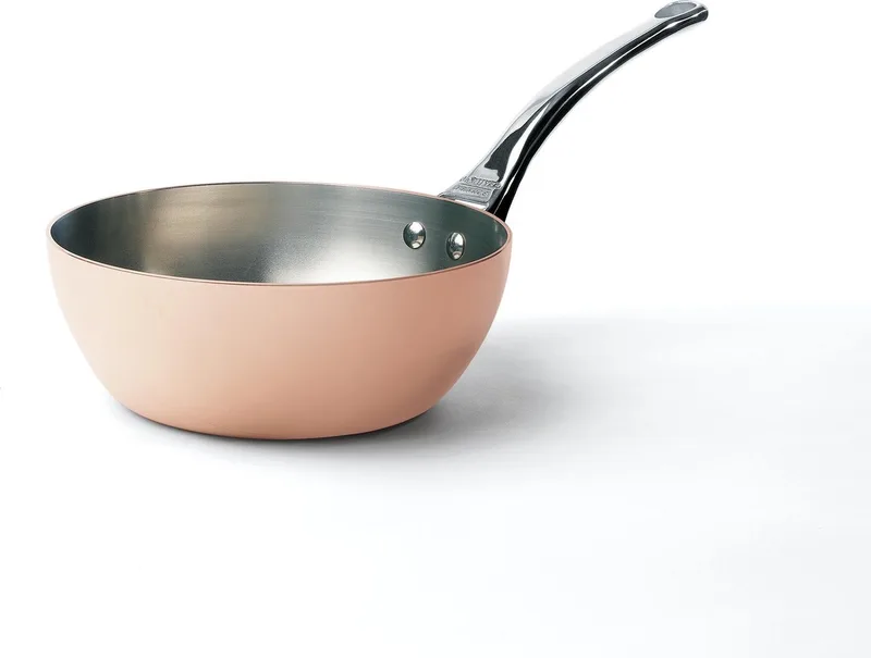 Prima Matera koperen sauteuse 24cm inductie by de Buyer in Pink – product photo 1 of 3