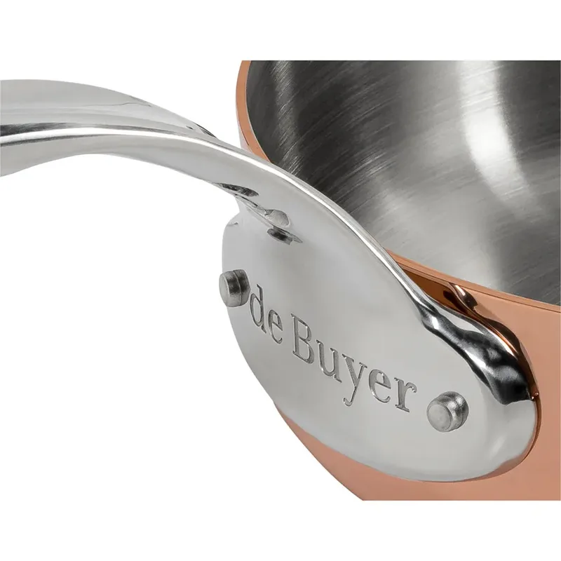 Prima Matera koperen sauteuse 24cm inductie by de Buyer in Pink – product photo 3 of 3