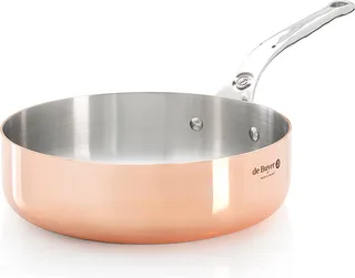 prima matera sauteuse koper/rvs 16cm recht ind. von de Buyer in Schwarz – Produktfoto 1 von 4