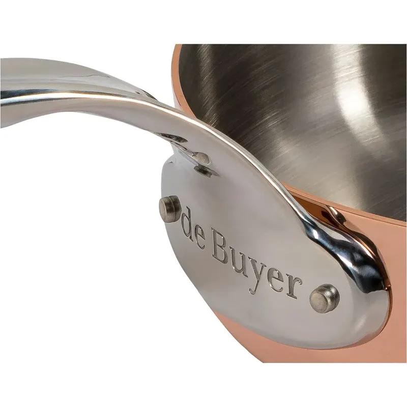prima matera sauteuse koper/rvs 16cm recht ind. von de Buyer in Schwarz – Produktfoto 4 von 4