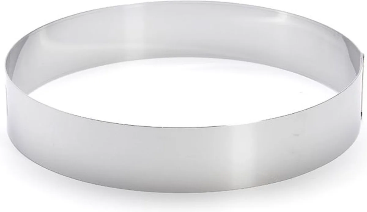 Ronde Taartring 24 cm - Roestvrij Staal fra de Buyer i Roestvrijstaal – produktbillede