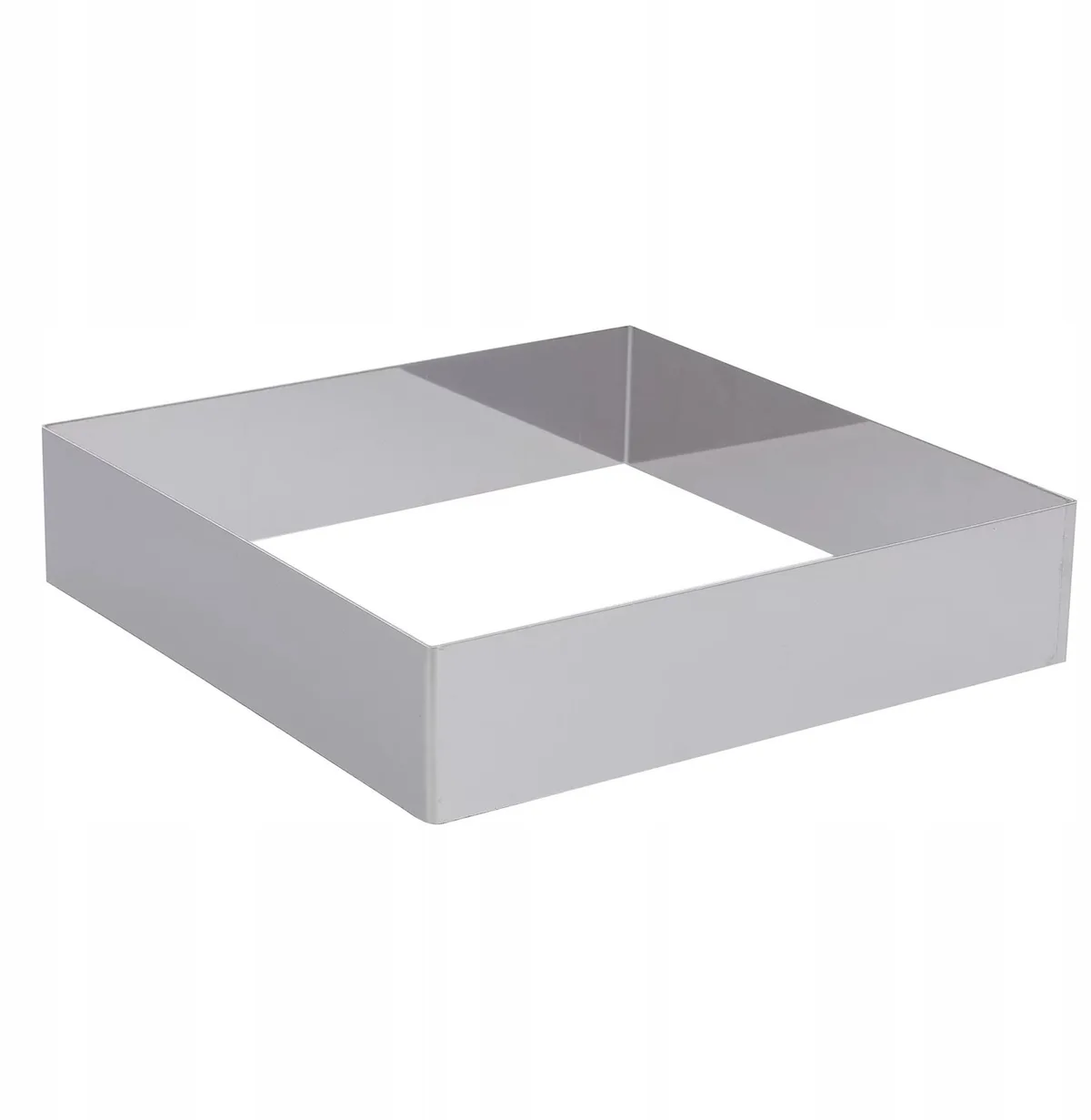 Vierkante Bakring 20x20x4.5 cm RVS de de Buyer en Roestvrijstaal – photo produit