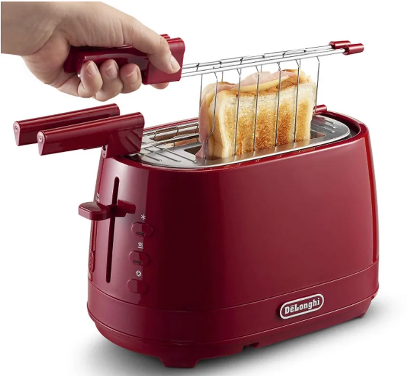 CTLAP2203.R 2-Sneetjes Toaster 550 W by De'Longhi in Red – product photo