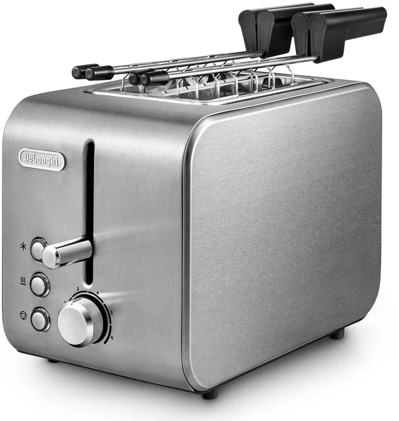 CTX 2203 - Broodrooster - 2 snede(n) - 550W von De'Longhi in Silber – Produktfoto
