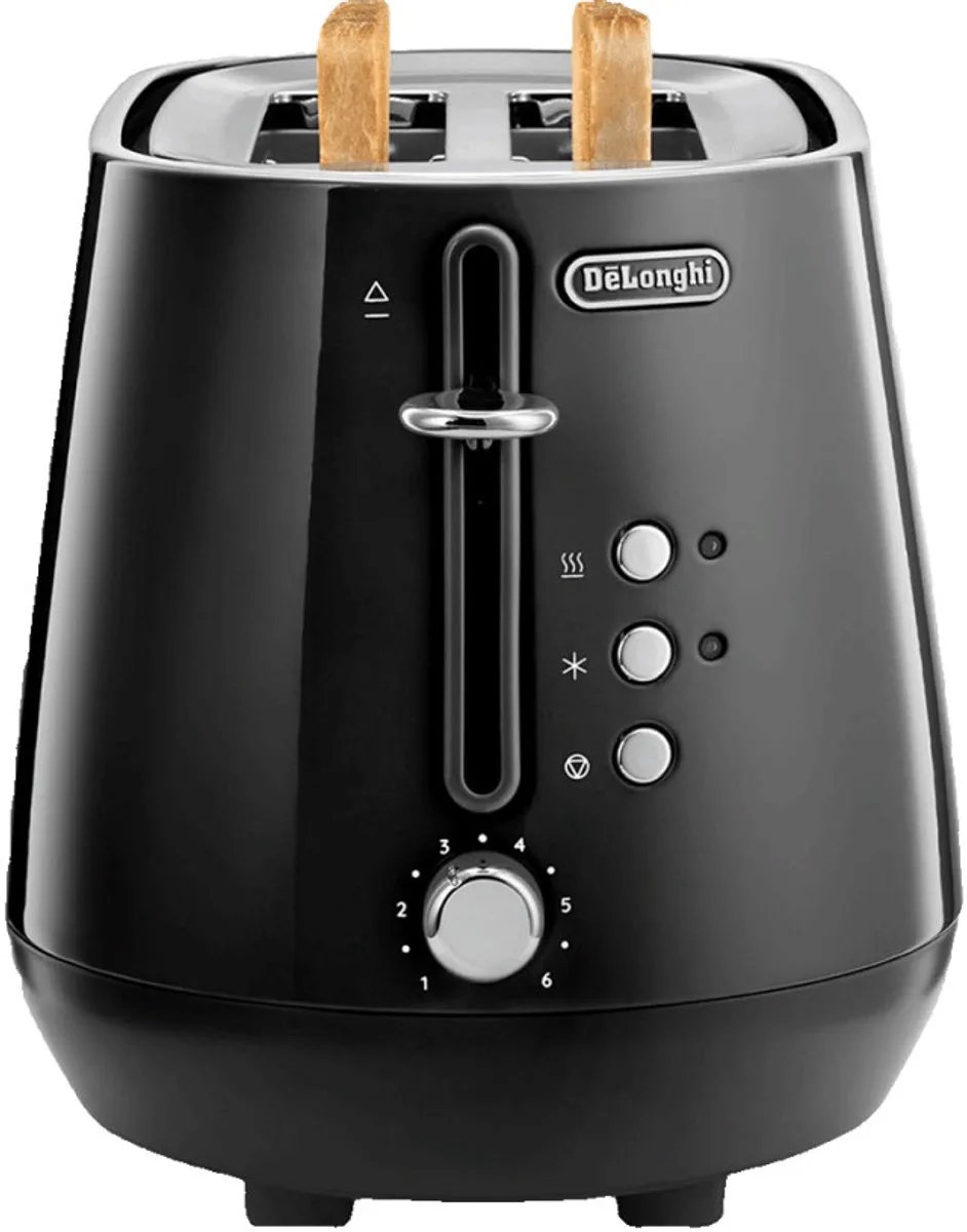 Eclettica CTY2103.BK Broodrooster, 900 W - Wit de De'Longhi en Noir – photo produit