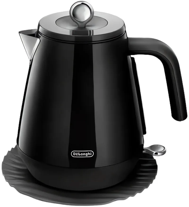 Eclettica KBY2001.BK Elektrische waterkoker, 1,7 l de De'Longhi en Noir – photo produit