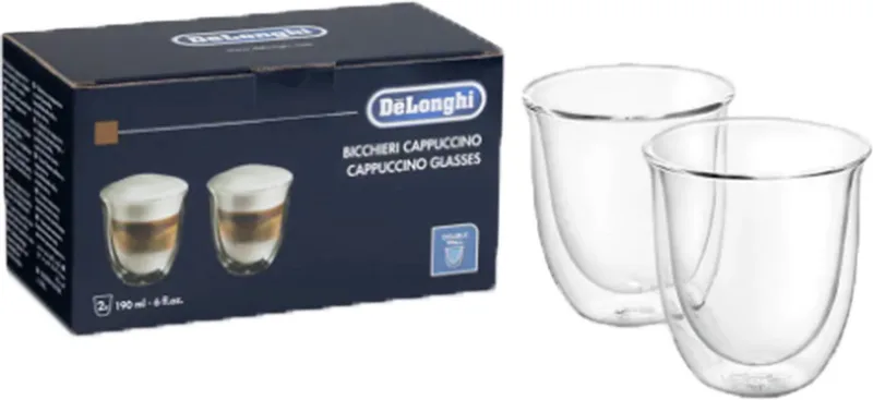 Set van 2 koffiekopjes De'Longhi 5513284161 de De'Longhi en Glas – photo produit