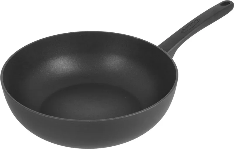 Alu Bistro 3 Duraslide Wokpan – 28 cm Wok Uit Aluminium – Non Stick Wok Geschikt Voor Alle Warmtebronnen Inclusief Inductie – Traditionele Antikleeflaag Uit 3 Lagen Die Weinig Vetstof Vereist – Hapjespan Ideaal Voor Eénpansgerechten by Demeyere in Black – product photo