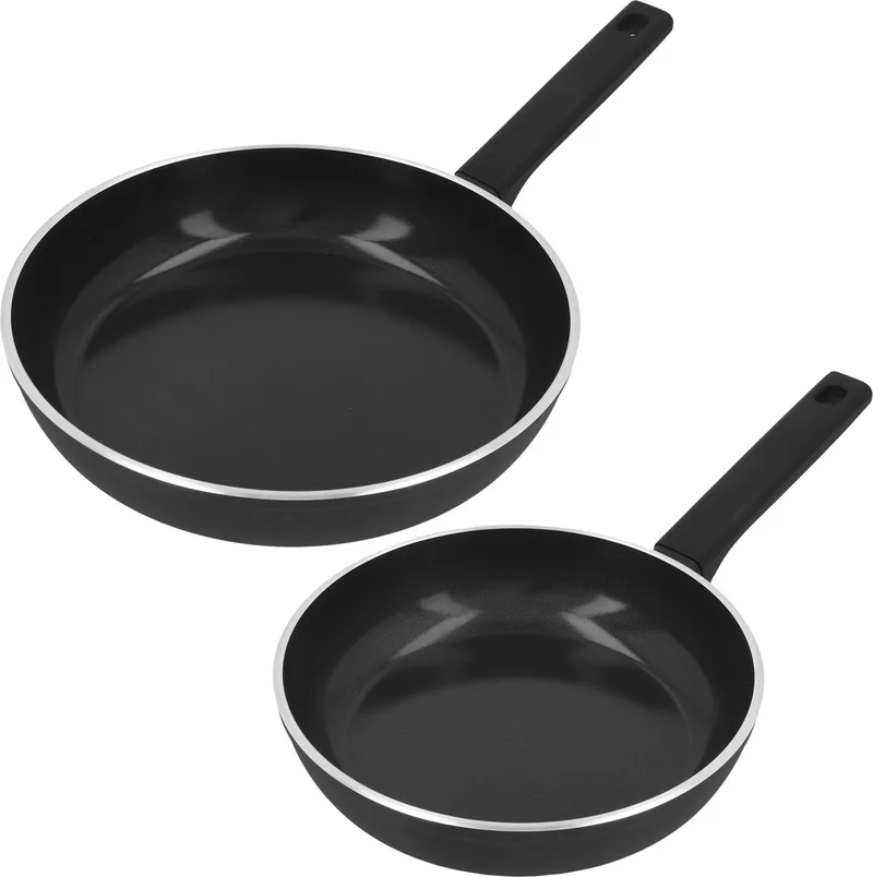 Alu Comfort 3 koekenpan - Ceraforce - Set Ø20cm + Ø24cm - PTFE en PFAS vrij by Demeyere in Black – product photo