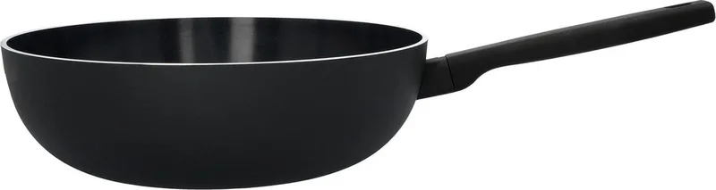 Alu Comfort 3 Wokpan – Wokpan Inductie – Ceraforce Keramische Antikleeflaag – 28 cm – PTFE en PFAS vrij fra Demeyere i Sort – produktbillede