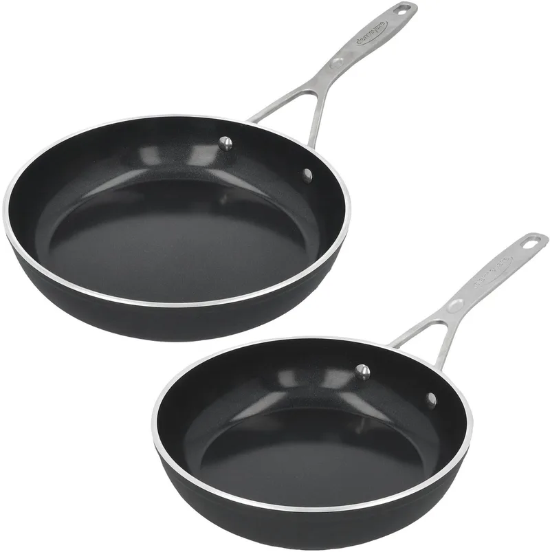 Alu Industry 3 Ceraforce Koekenpannen - 20+24cm - 2-delige set - PFAS Vrij - Inductie by Demeyere in Black – product photo