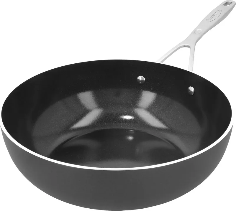 Alu Industry 3 Ceraforce Wokpan - 28cm - PFAS Vrij - Inductie by Demeyere in Black – product photo
