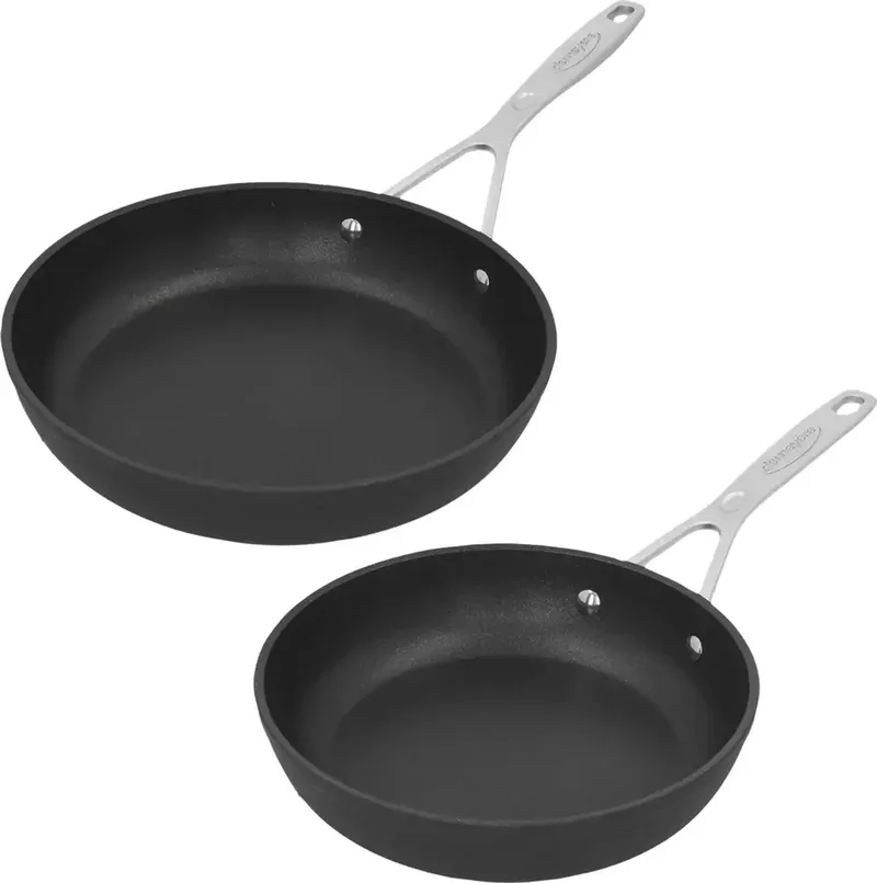 Alu Industry 3 Duraslide Koekenpannen - 20+24cm - Anti-aanbak - Inductie från Demeyere i Svart – produktbild