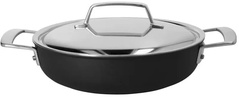 Alu Pro 5 Ceraforce braadpan - hapjespan zwart 24 cm von Demeyere in Silber – Produktfoto