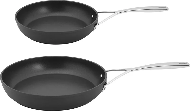 Alu Pro Dura Glide Koekenpannenset - 20 & 24cm - Titanium by Demeyere in Silver – product photo