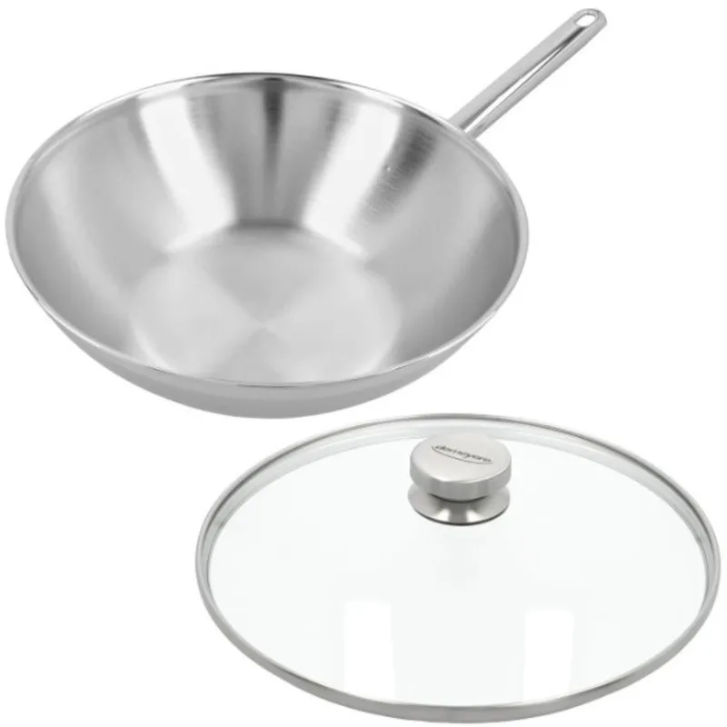 Apollo 7 - Wok - 30 cm - met glazen deksel de Demeyere en Argent – photo produit