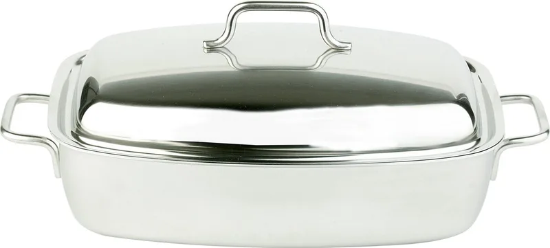 Apollo Braadpan - Ovaal - Met hoge deksel - 32x21 cm by Demeyere in Inox – product photo