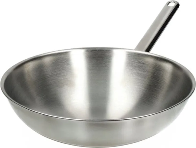 Apollo Wok 26cm - vlakke bodem by Demeyere in Silver – product photo