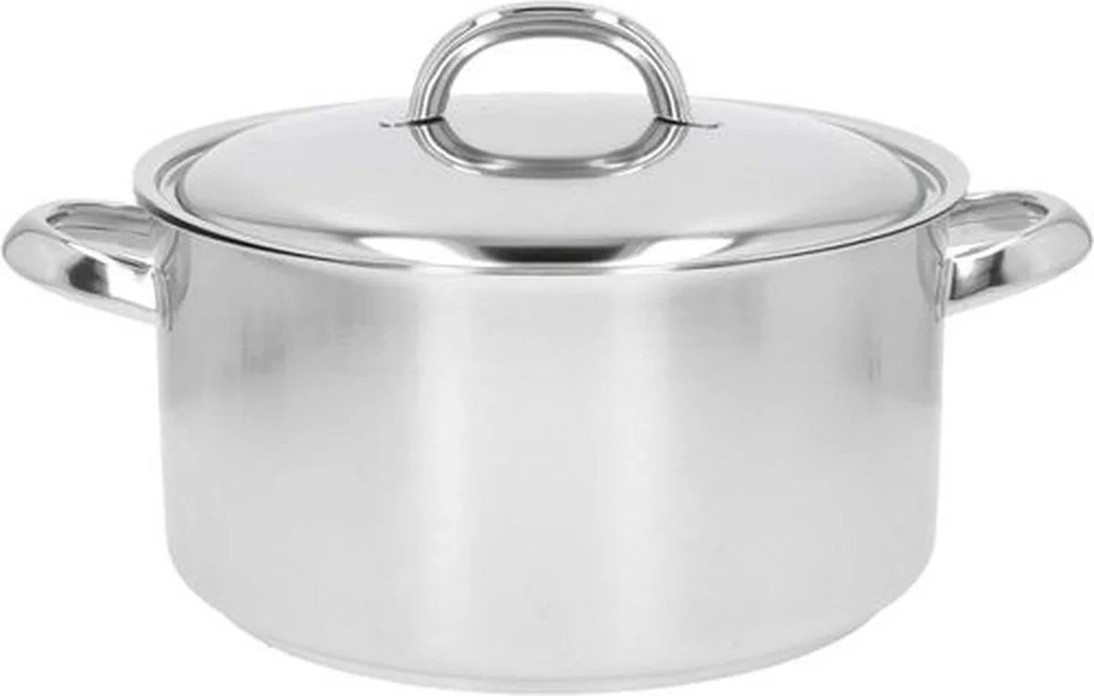 Athena 5 kookpot met deksel 24cm 5.2L van Demeyere in Zilver – productfoto