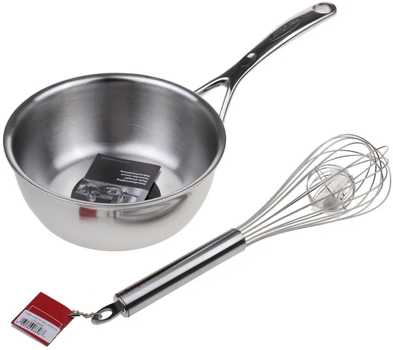 Atlantis 7 conische sauspan 18cm + gratis duoklopper Cuisipro by Demeyere in Silver – product photo