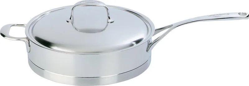 Atlantis Lage sauteuse - Met deksel - Ø 24 cm fra Demeyere i Inox – produktbillede