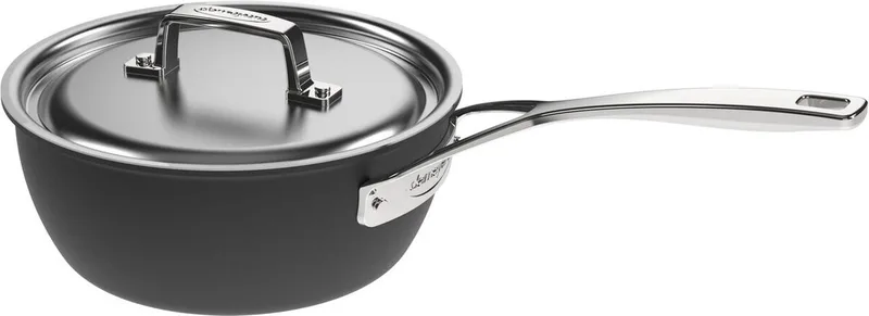 Black 5 Conische steelpan sauteuse met deksel 20 cm - 2 l von Demeyere in Silber – Produktfoto