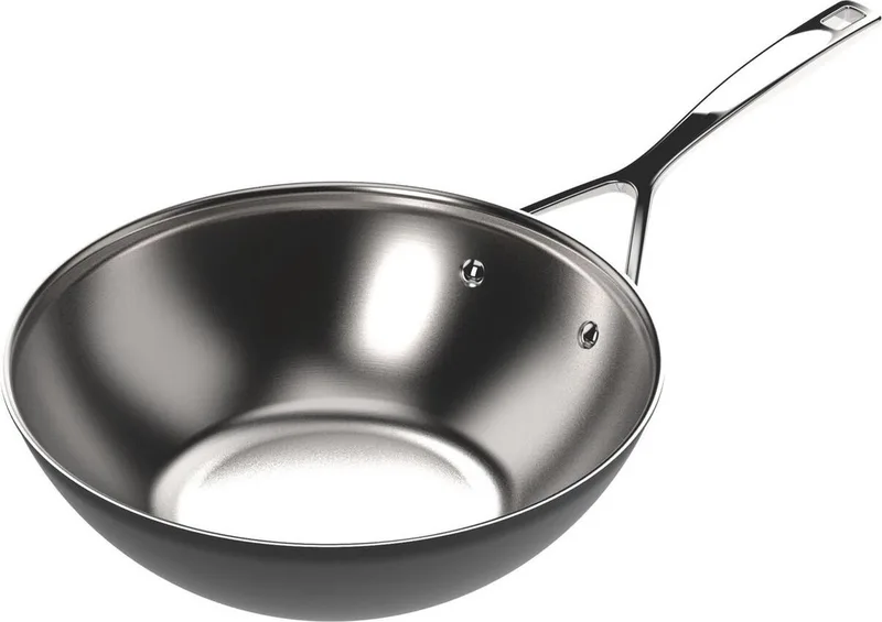 Black 5 Wok zonder deksel 30cm - 3l van Demeyere in Zwart – productfoto