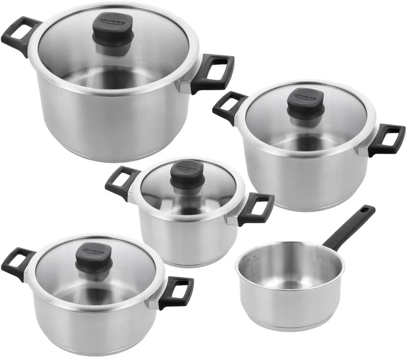 Comfort 3 pannenset 5 delig by Demeyere in Silver – product photo
