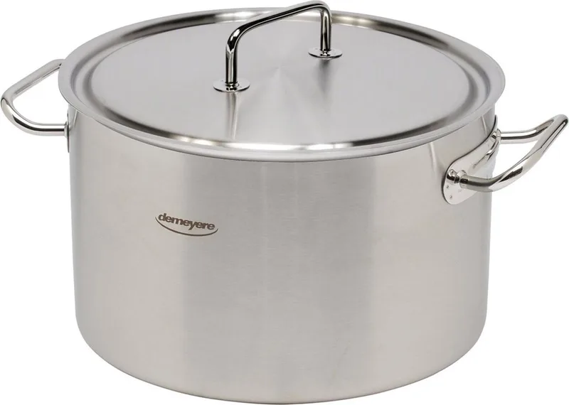Commercial Kookpan met Deksel, 32cm by Demeyere in Rvs – product photo