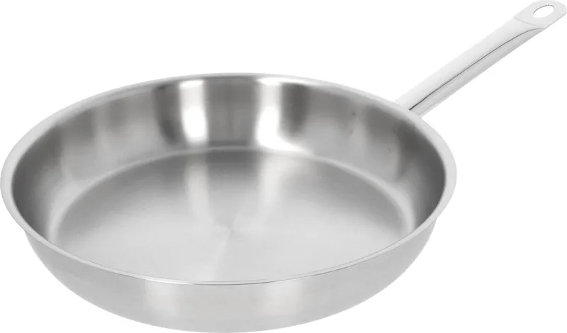 Cosi 3 RVS koekenpan – Koekenpan Inductie - 32 cm de Demeyere en Chrome, Argent – photo produit