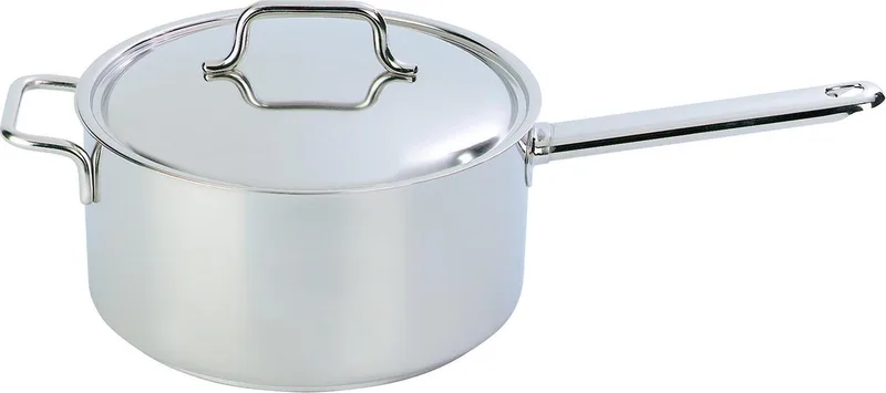 Demeyere 44422 - 44522 Apollo 7 Steelpan met deksel 22cm by Demeyere in Inox – product photo