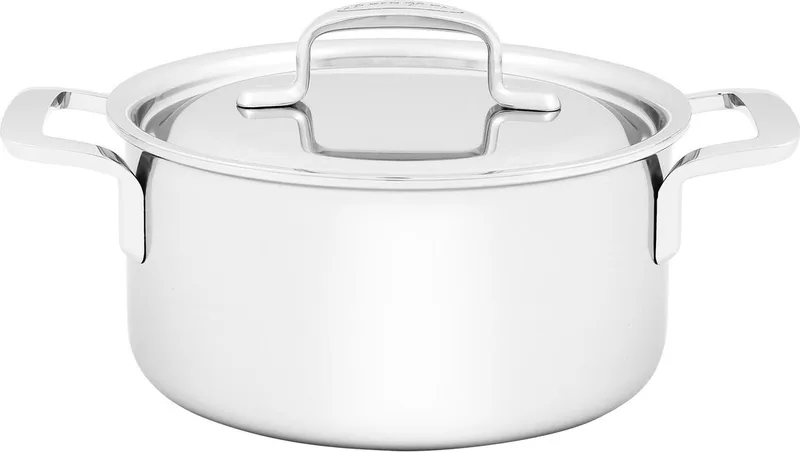 Demeyere 5-Plus RVS Kookpan Met Deksel 16cm - Roestvrij stalen Kookpot 1,5 L - Geschikt Voor Alle Warmtebronnen Inclusief Inductie - Duurzaam - Volledig PFAS- PFOA- en PTFE-vrij de Demeyere en Argent – photo produit