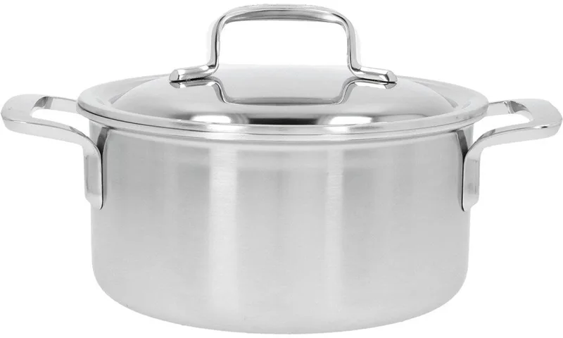 Demeyere 5-Plus RVS Kookpan Met Deksel 18cm - Roestvrij stalen Kookpot 2,2 L - Geschikt Voor Alle Warmtebronnen Inclusief Inductie - Duurzaam - Volledig PFAS- - PFOA- en PTFE-vrij von Demeyere in Silber – Produktfoto