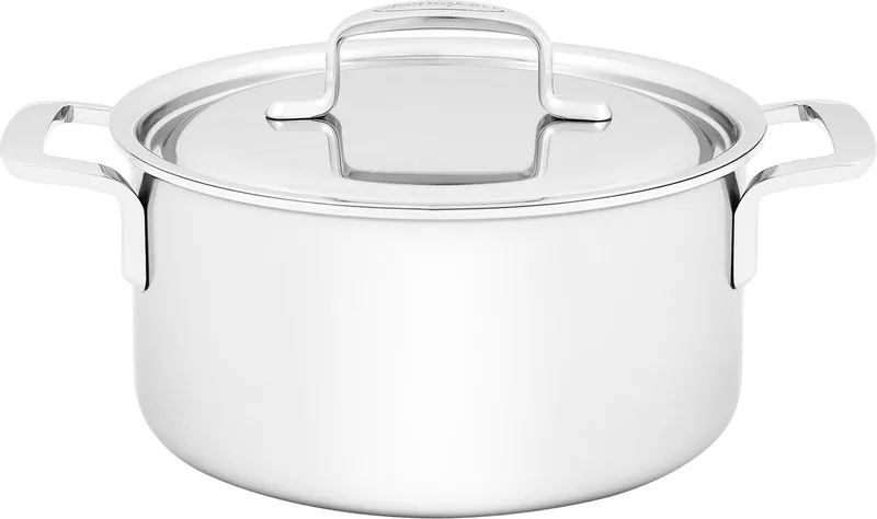 Demeyere 5-Plus RVS Kookpan Met Deksel 20cm - Roestvrij stalen Kookpot 3 L - Geschikt Voor Alle Warmtebronnen Inclusief Inductie - Duurzaam - Volledig PFAS- - PFOA- en PTFE-vrij by Demeyere in Silver – product photo