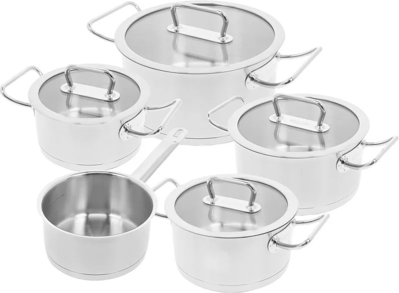 Diverto 3 - Pannenset 5-delig by Demeyere in Silver – product photo