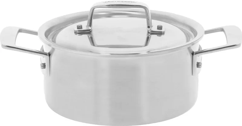 Essential 5 Kookpan 20 cm/3 L – RVS kookpot – Geschikt Voor Alle Warmtebronnen Inclusief Inductie & Oven de Demeyere en Argent – photo produit
