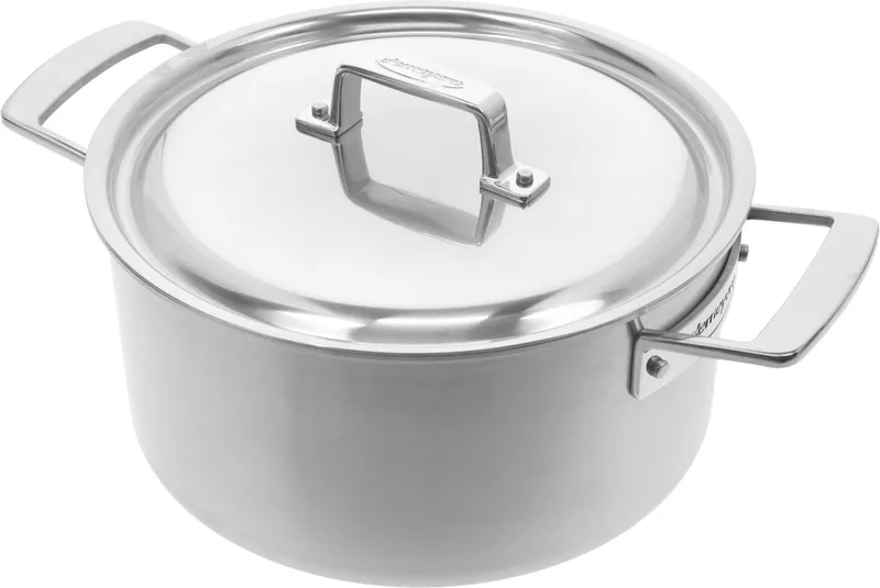 Essential 5 Kookpan – Inductie – 24 cm – 5,2L Inhoud - Deksel Inbegrepen van Demeyere in Zilver – productfoto