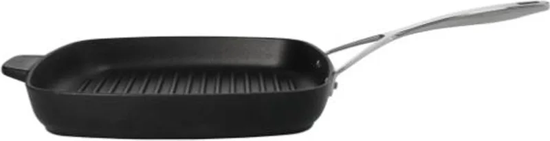 Gietijzeren Grillpan 28x28 cm - RVS Handgreep by Demeyere in Multicolour – product photo