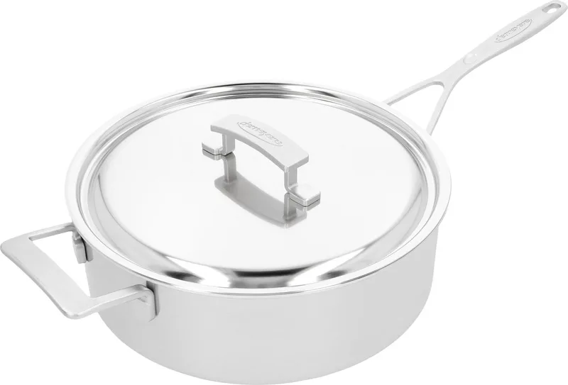 Industry 5 Hapjespan met deksel - 28cm - 5-laags RVS - Silvinox by Demeyere in Silver – product photo