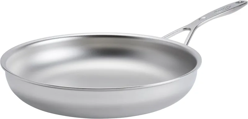 Industry 5 Koekenpan met NanoTouch - 28cm - 5-laags RVS - Inductie by Demeyere in Silver – product photo