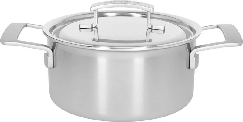 Industry 5 Kookpan met deksel - 20cm / 3l - 5-laags RVS - Silvinox de Demeyere en Argent – photo produit