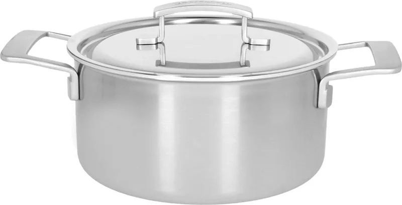Industry 5 Kookpan met deksel - 22cm / 4l - 5-laags RVS - Silvinox von Demeyere in Silber – Produktfoto