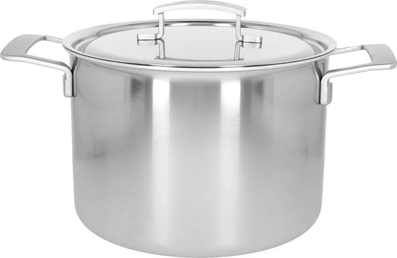 Industry 5 Kookpan/Soeppan met deksel - 24cm / 8l - 5-laags RVS - Silvinox de Demeyere en Argent – photo produit