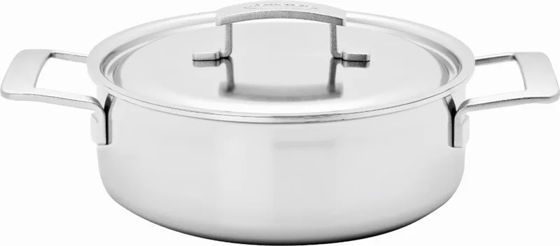 Industry 5 - Lage kookpot met deksel - 24cm - 3.7L från Demeyere i Silver – produktbild
