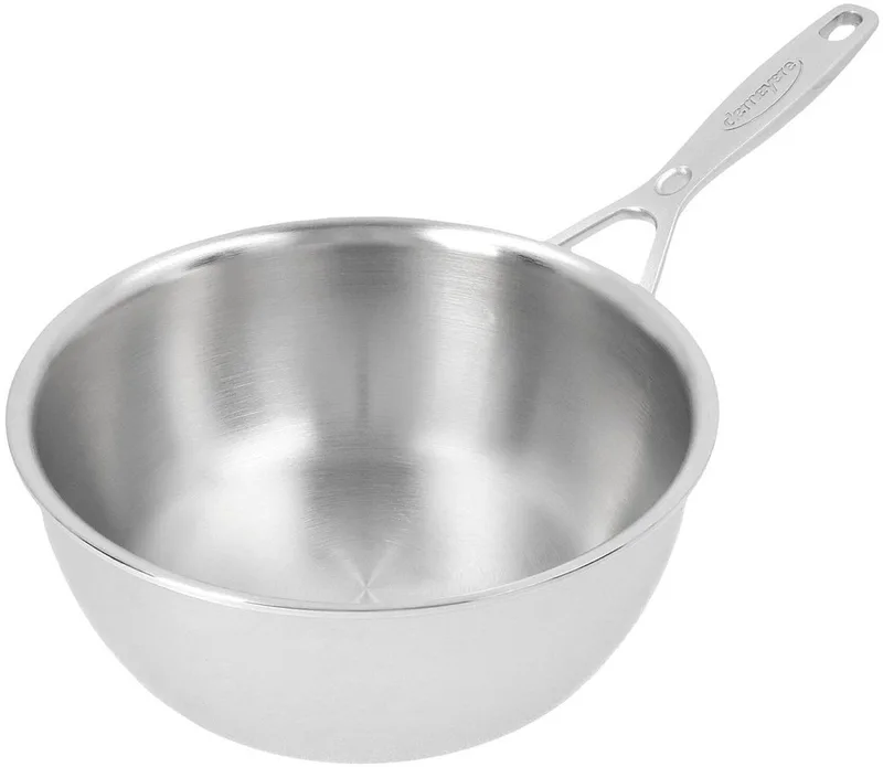 Industry 5 Steelpan/sauspan conisch - 20cm - 5-laags RVS - Silvinox von Demeyere in Silber – Produktfoto