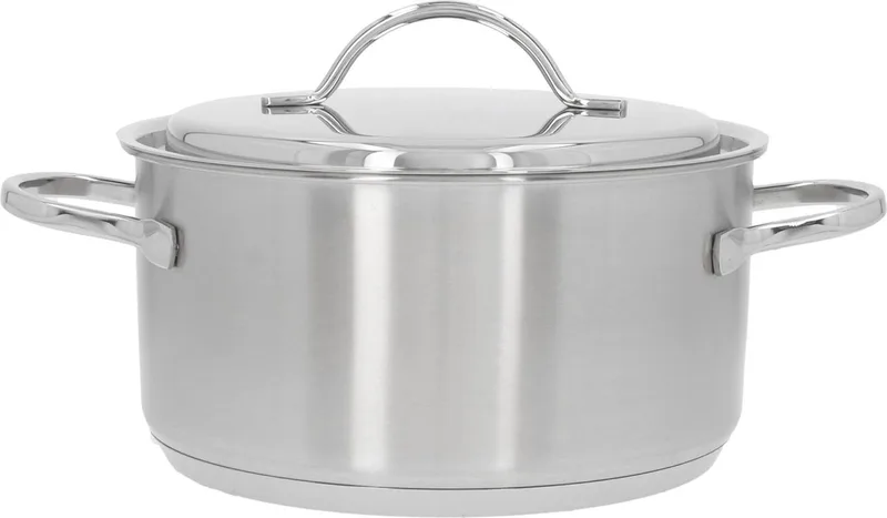 Resto 3 Kookpan – Kookpan inductie – 20 cm – 3L Inhoud - Deksel Inbegrepen de Demeyere en Rvs – photo produit