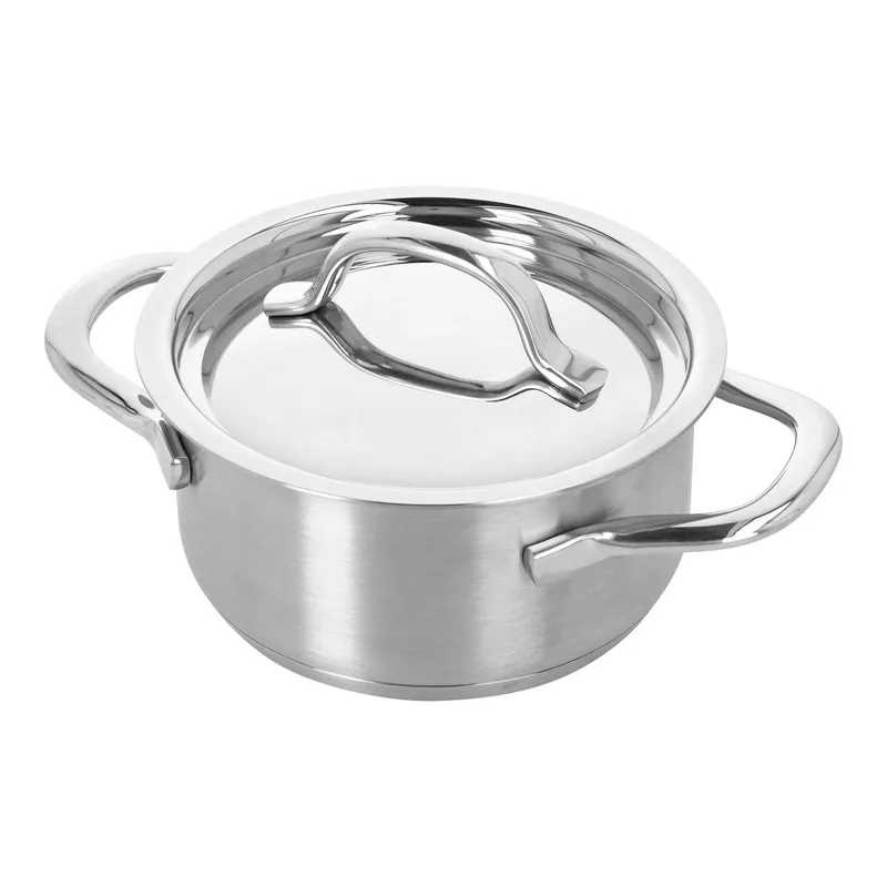 Resto 3 Kookpan - Kookpot met Deksel - Ø 12cm by Demeyere in Silver – product photo