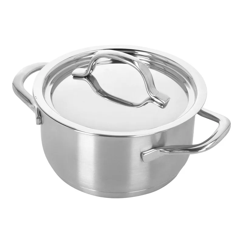 Resto 3 Kookpan - Kookpot met Deksel - Ø 14cm - 1L de Demeyere en Argent – photo produit