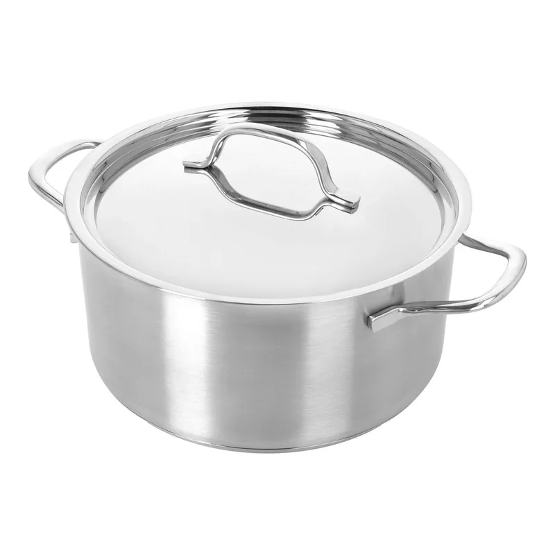 Resto 3 Kookpan - Kookpot met Deksel - Ø 22cm - 4L von Demeyere in Silber – Produktfoto